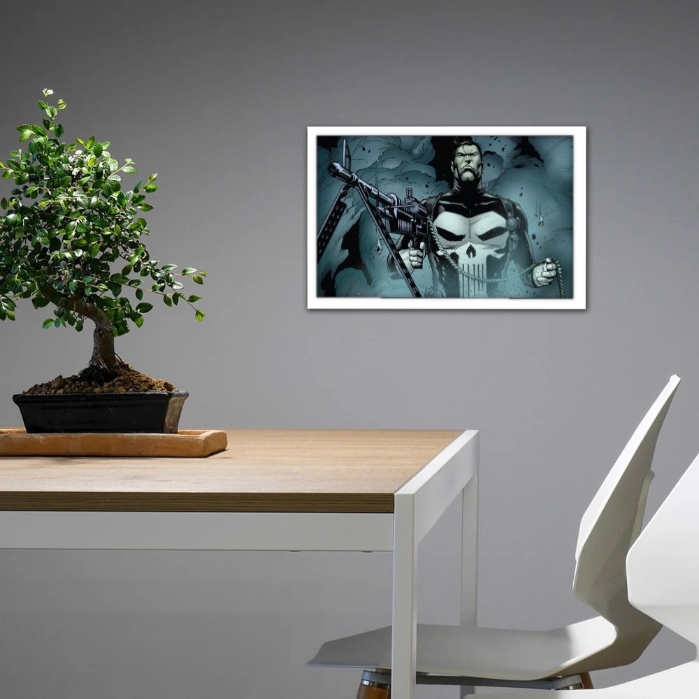 تابلو پینکمن طرح کمیک پانیشر Punisher Comics 5 Jm