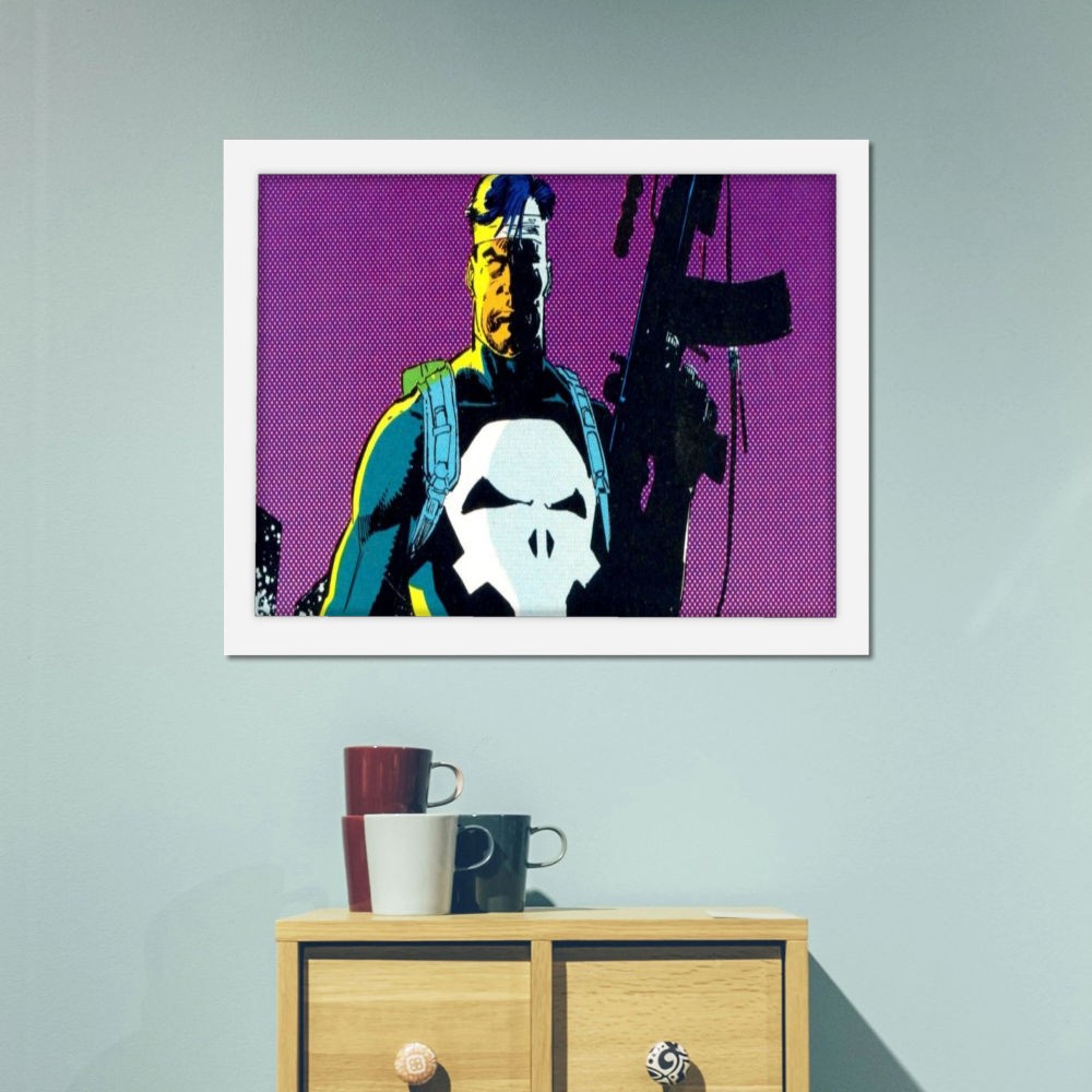 تابلو پینکمن طرح کمیک پانیشر Punisher Comics 30 Jm
