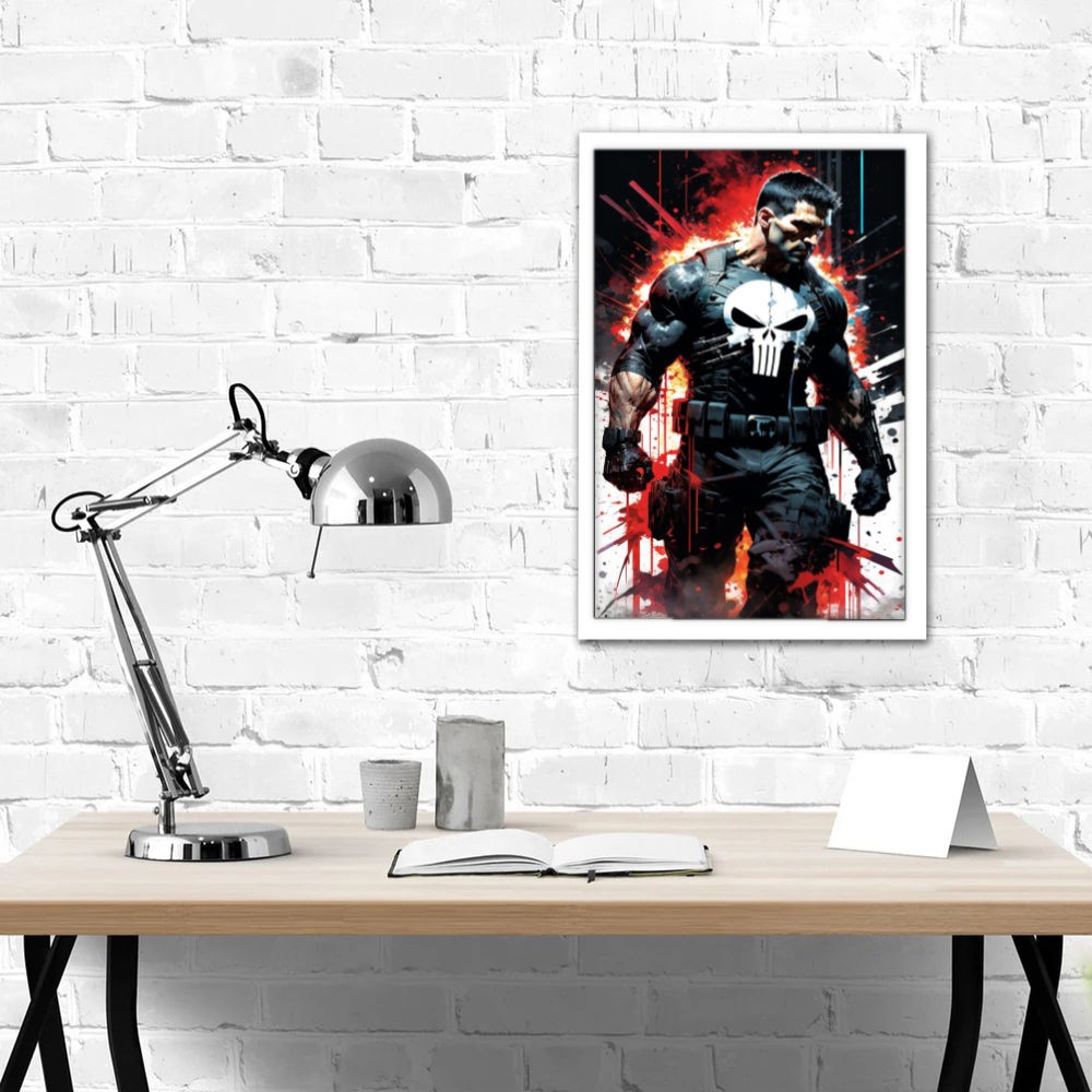 تابلو پینکمن طرح کمیک پانیشر Punisher Comics 3 Jm