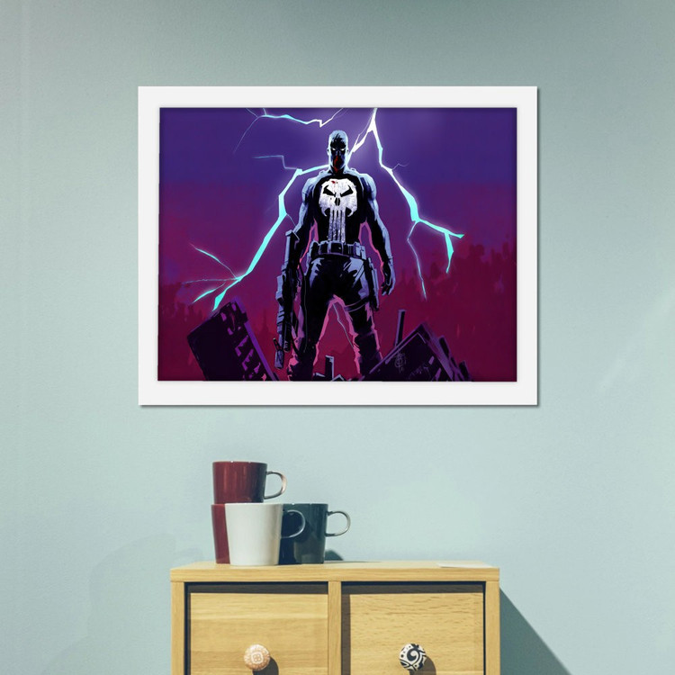 تابلو پینکمن طرح کمیک پانیشر Punisher Comics 24 Jm