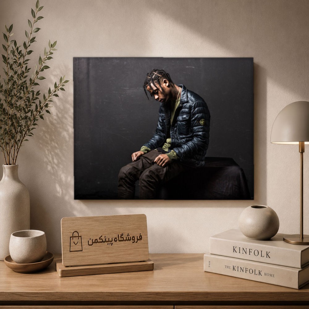 تابلو شاسی پینکمن طرح تراویس اسکات نسخه پنجم - Travis Scott 4K کد Jm 45