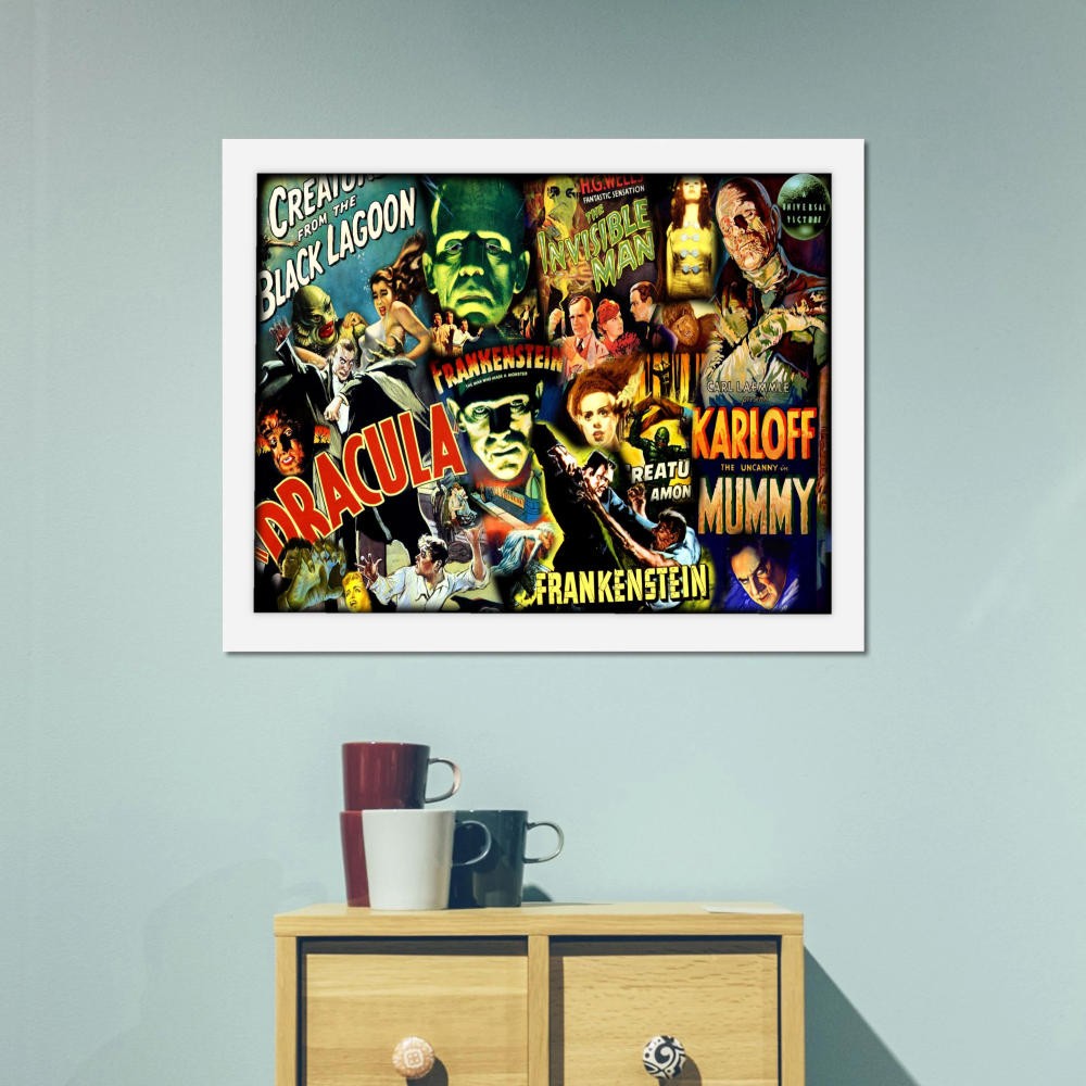 تابلو پینکمن طرح کمیک وینتیج Horror Vintage Horror Comic 2 Jm