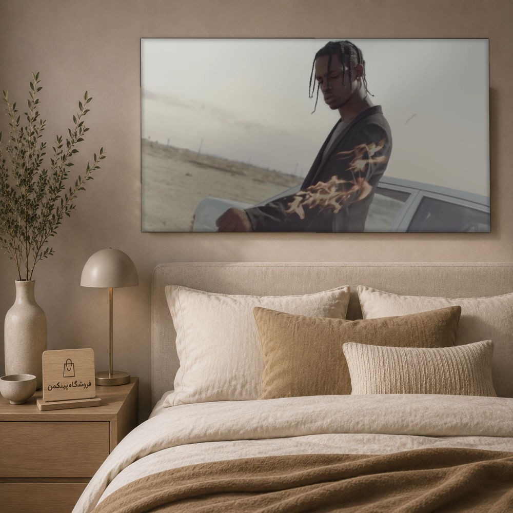 تابلو شاسی پینکمن طرح تراویس اسکات نسخه پنجم - Travis Scott 4K کد Jm 22