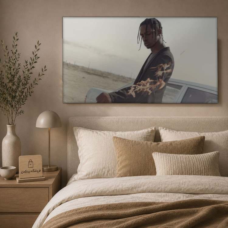 تابلو شاسی پینکمن طرح تراویس اسکات نسخه پنجم - Travis Scott 4K کد Jm 22
