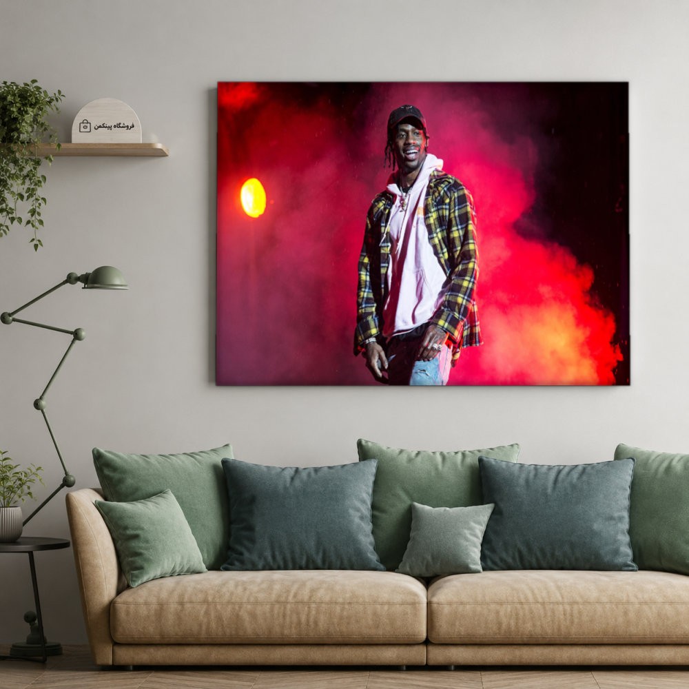 تابلو شاسی پینکمن طرح تراویس اسکات نسخه پنجم - Travis Scott 4K کد Jm 15