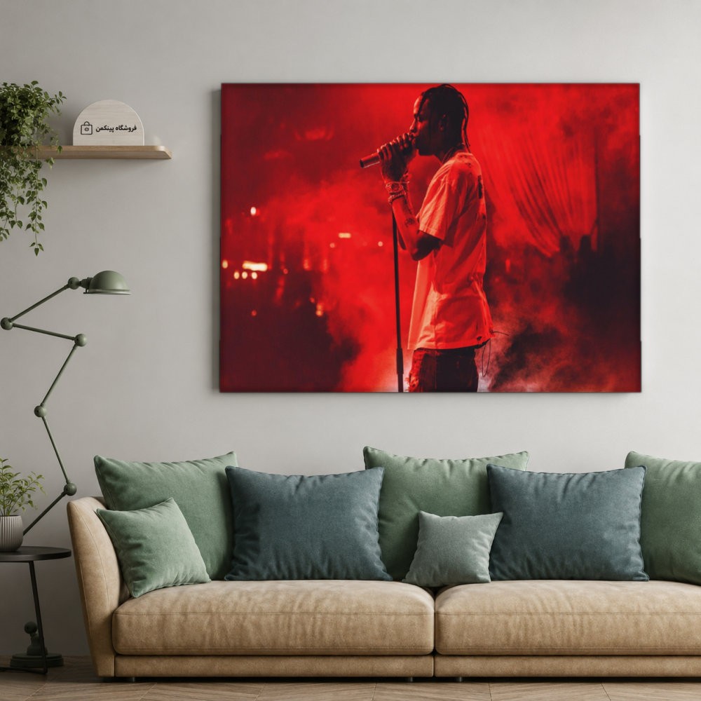 تابلو شاسی پینکمن طرح تراویس اسکات نسخه پنجم - Travis Scott 4K کد Jm 11