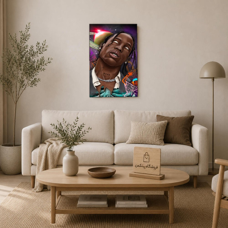 تابلو شاسی پینکمن طرح تراویس اسکات نسخه هفتم - Travis Scott 4k Phone کد Jm 30