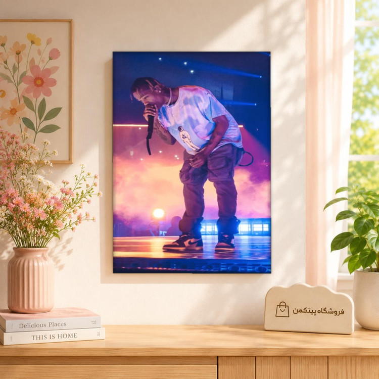 تابلو شاسی پینکمن طرح تراویس اسکات نسخه هفتم - Travis Scott 4k Phone کد Jm 22