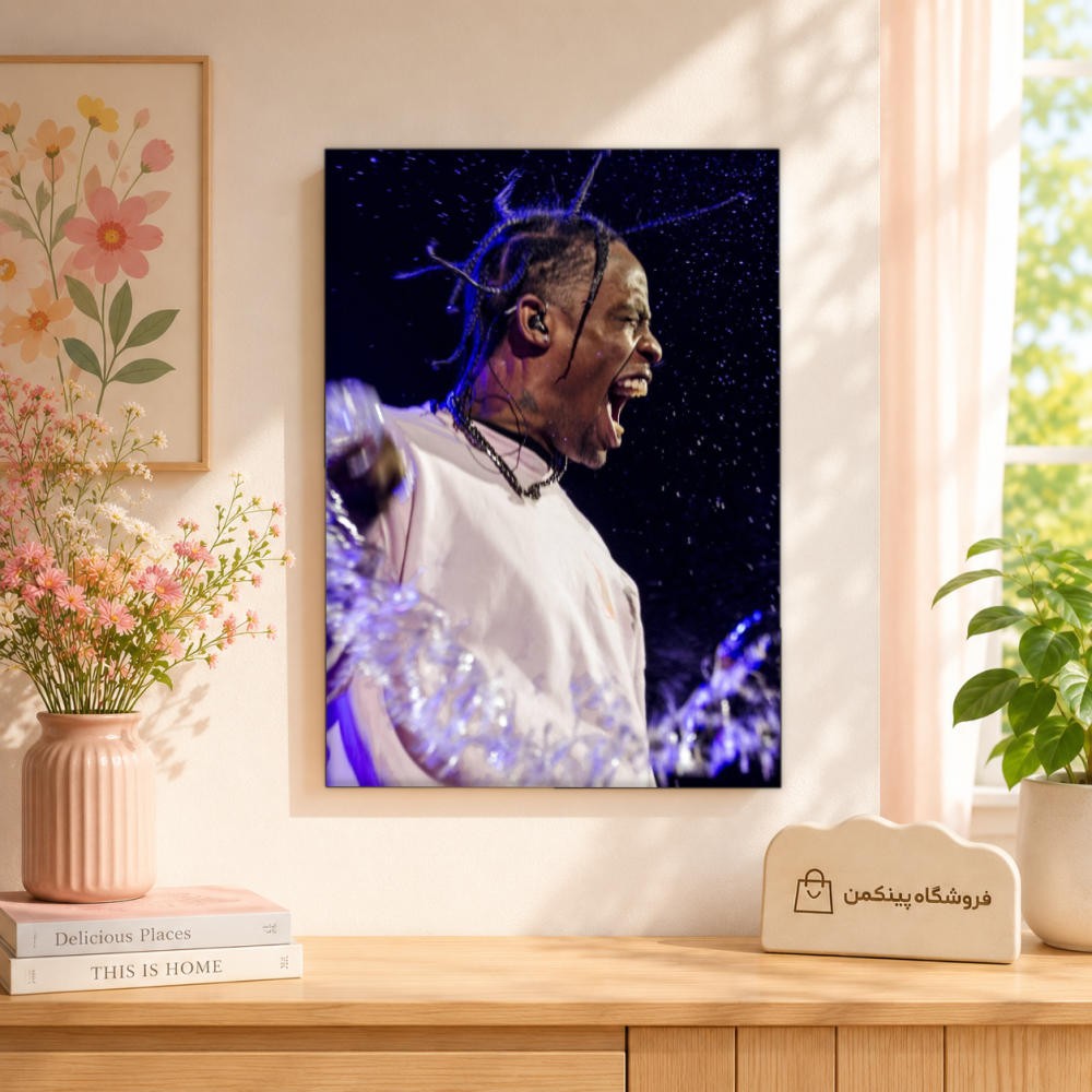 تابلو شاسی پینکمن طرح تراویس اسکات نسخه هشتم - Travis Scott HD کد Jm 34