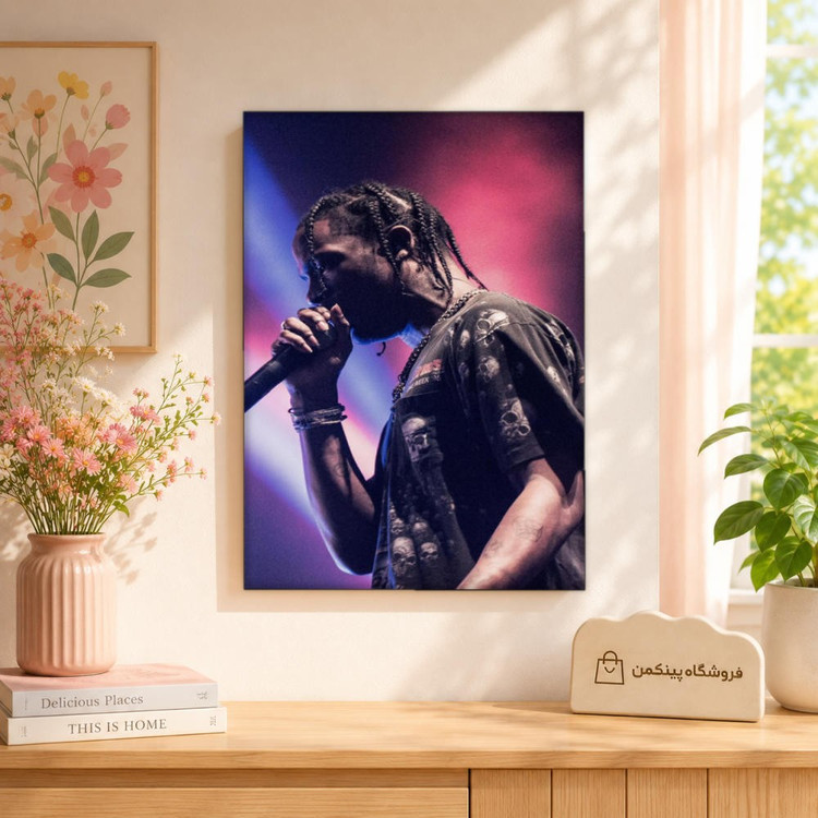 تابلو شاسی پینکمن طرح تراویس اسکات نسخه هشتم - Travis Scott HD کد Jm 31