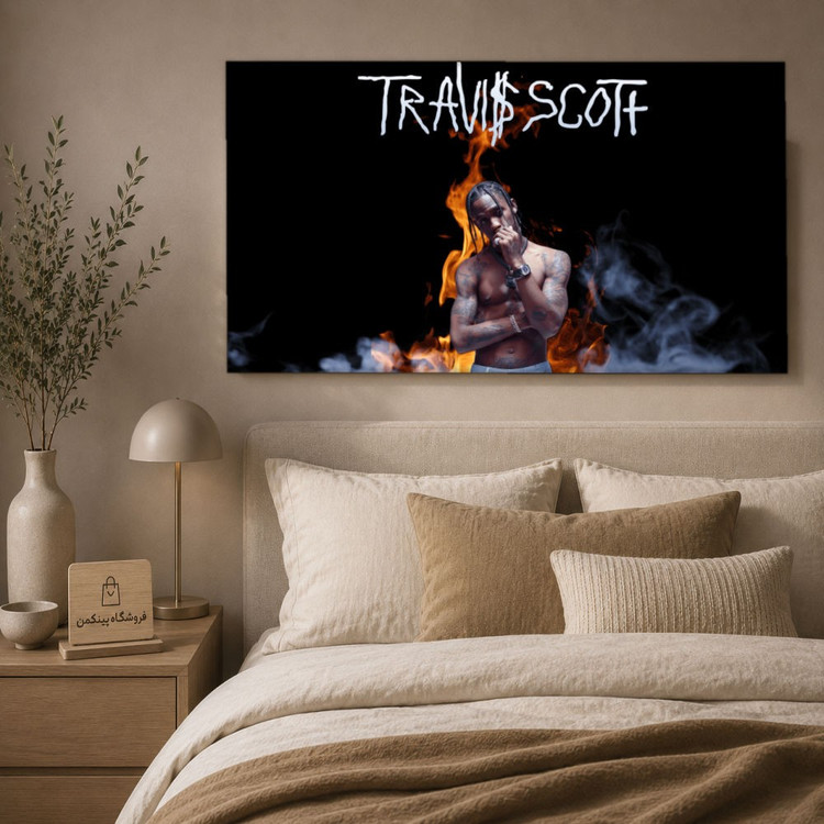 تابلو شاسی پینکمن طرح تراویس اسکات نسخه هشتم - Travis Scott HD کد Jm 16