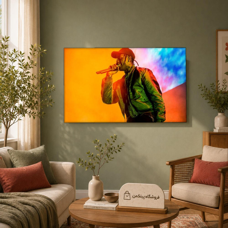 تابلو شاسی پینکمن طرح تراویس اسکات نسخه نهم - Travis Scott HD Computer کد Jm 56