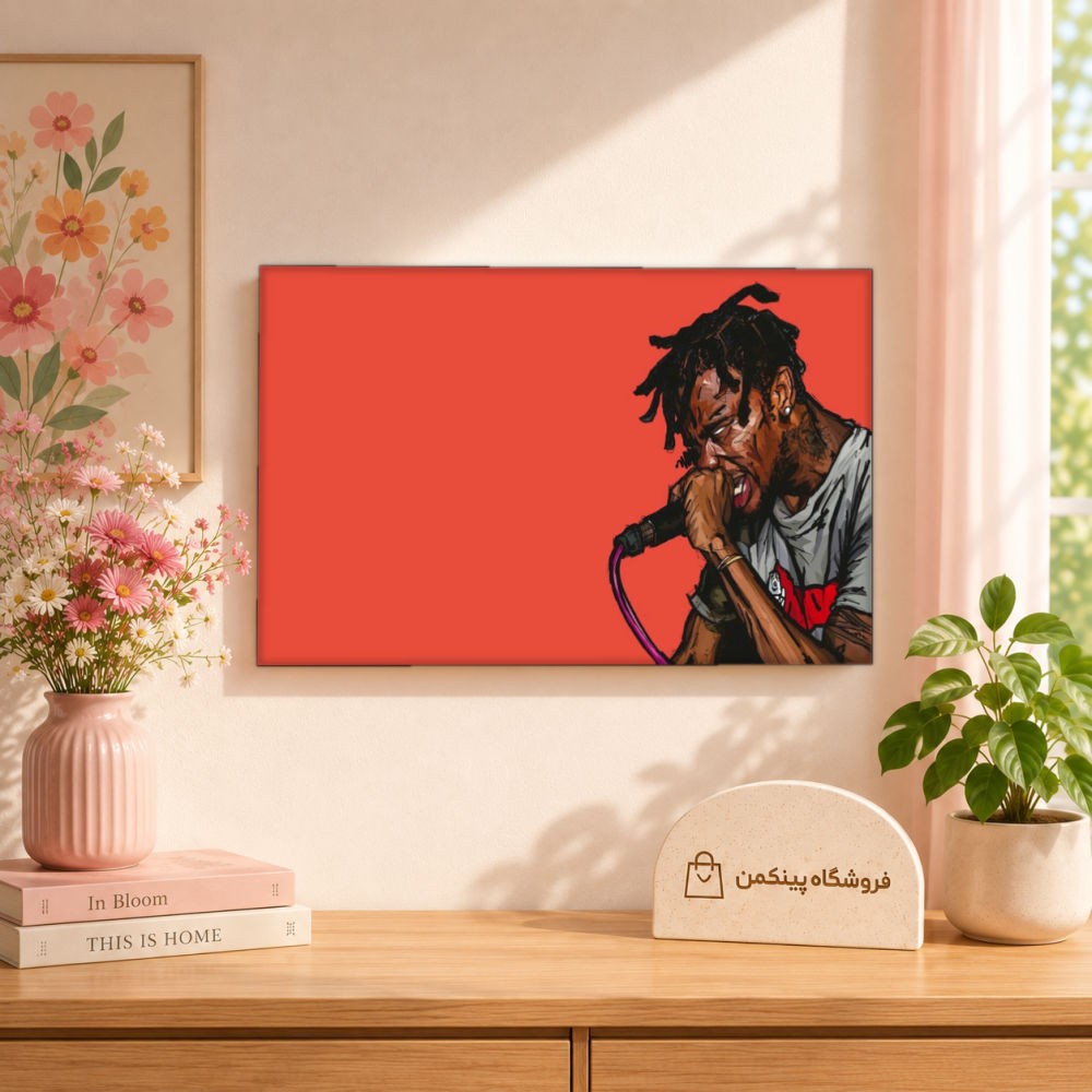 تابلو شاسی پینکمن طرح تراویس اسکات نسخه نهم - Travis Scott HD Computer کد Jm 43
