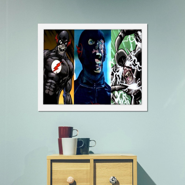 تابلو پینکمن طرح کمیک مشکی Flash Comic Black Flash 22 Jm