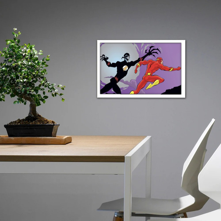 تابلو پینکمن طرح کمیک مشکی Flash Comic Black Flash 21 Jm