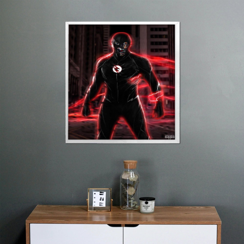 تابلو پینکمن طرح کمیک مشکی Flash Comic Black Flash 2 Jm