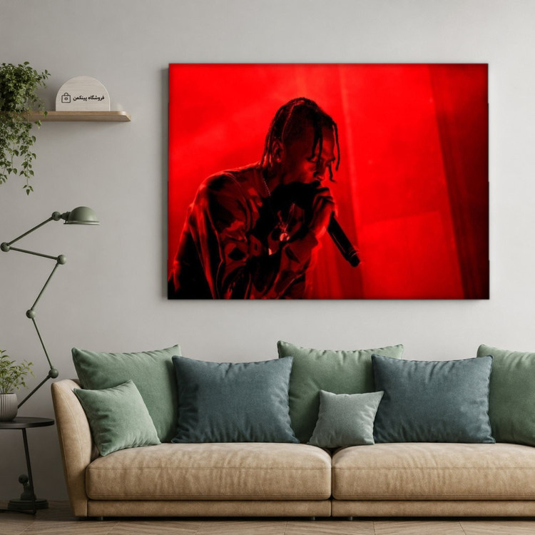 تابلو شاسی پینکمن طرح تراویس اسکات نسخه نهم - Travis Scott HD Computer کد Jm 38
