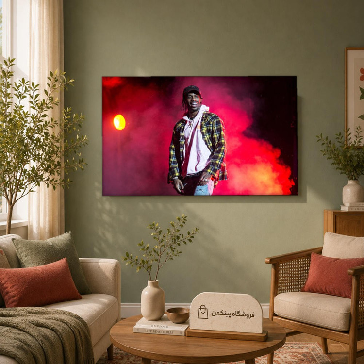 تابلو شاسی پینکمن طرح تراویس اسکات نسخه نهم - Travis Scott HD Computer کد Jm 37