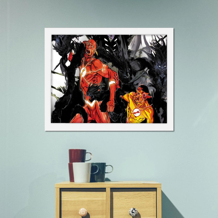 تابلو پینکمن طرح کمیک مشکی Flash Comic Black Flash 17 Jm