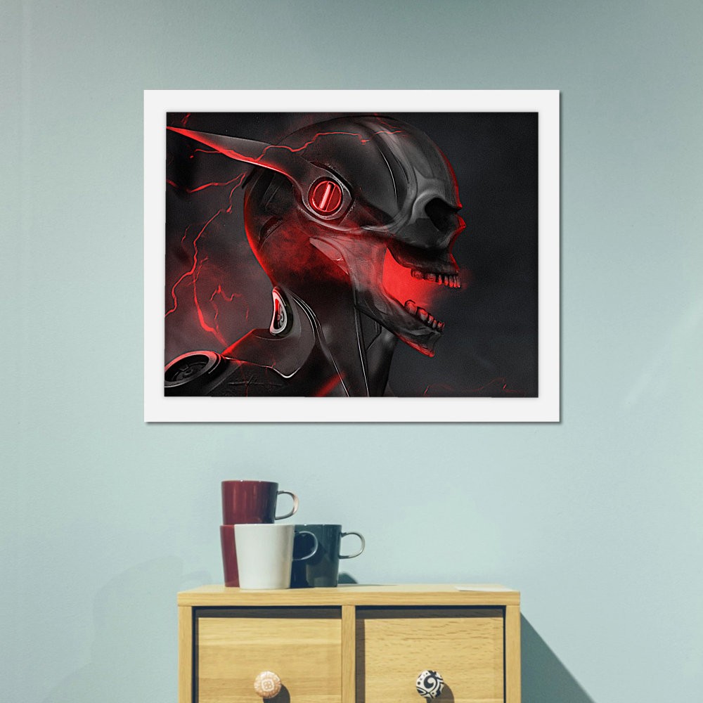 تابلو پینکمن طرح کمیک مشکی Flash Comic Black Flash 1 Jm