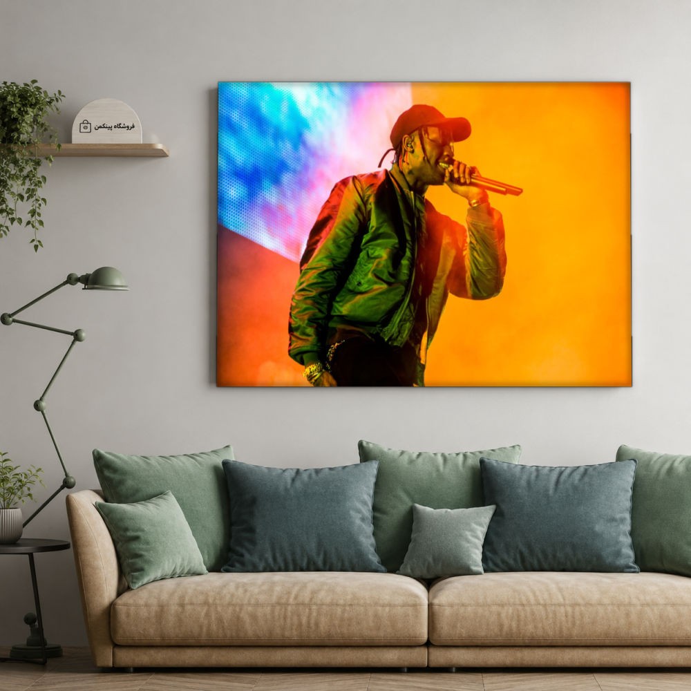 تابلو شاسی پینکمن طرح تراویس اسکات نسخه نهم - Travis Scott HD Computer کد Jm 21