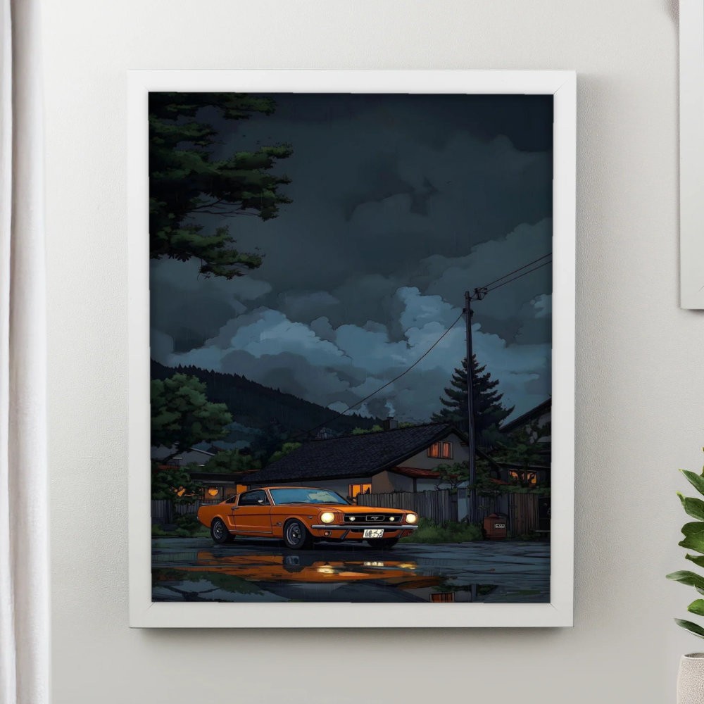 تابلو پینکمن طرح کمیک ماشین Comic Car 24 Jm