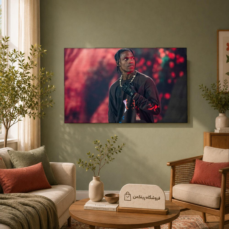 تابلو شاسی پینکمن طرح تراویس اسکات نسخه ششم - Travis Scott 4k PC کد Jm 21