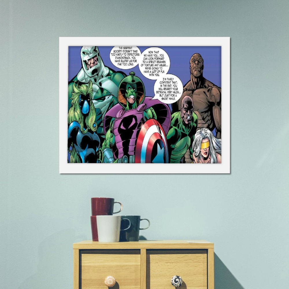 تابلو پینکمن طرح کمیک مارول Serpent Serpent Marvel Comics 17 Jm