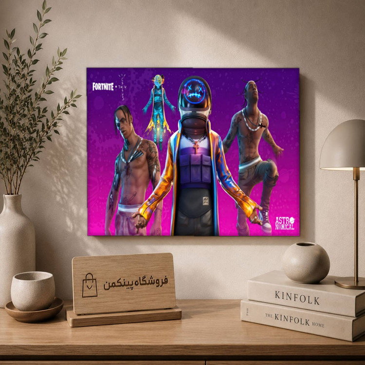 تابلو شاسی پینکمن طرح تراویس اسکات نسخه ششم - Travis Scott 4k PC کد Jm 10