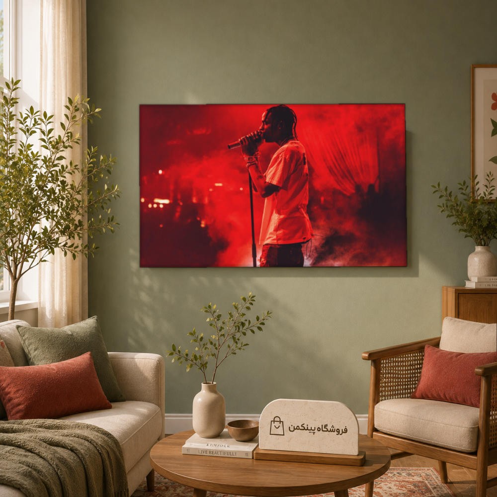 تابلو شاسی پینکمن طرح تراویس اسکات نسخه دوم - HD Travis Scott Desktop کد Jm 9