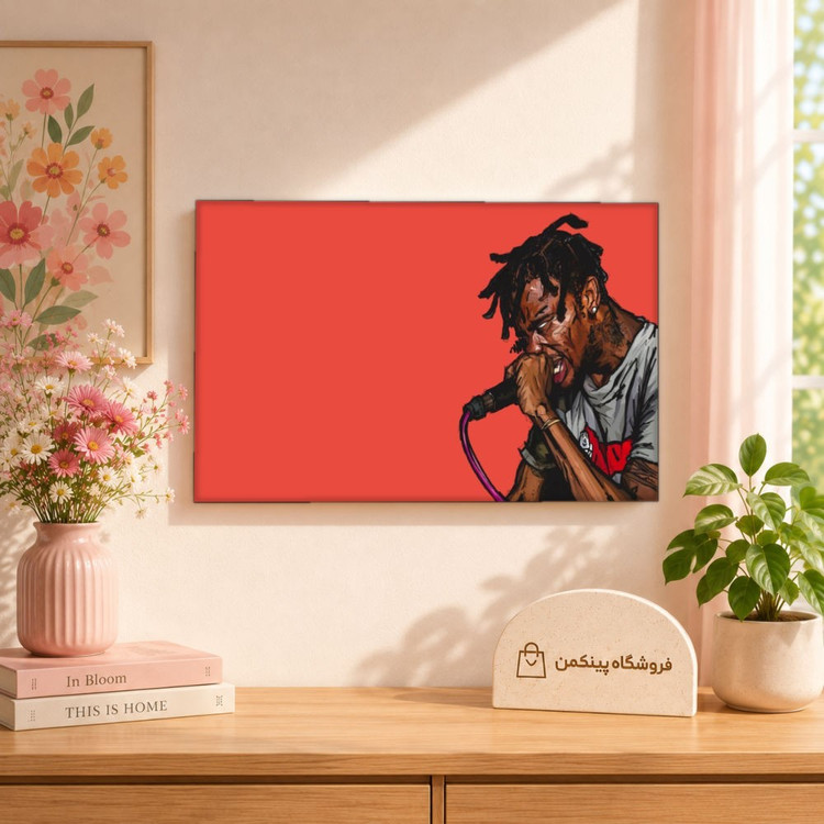 تابلو شاسی پینکمن طرح تراویس اسکات نسخه دوم - HD Travis Scott Desktop کد Jm 6