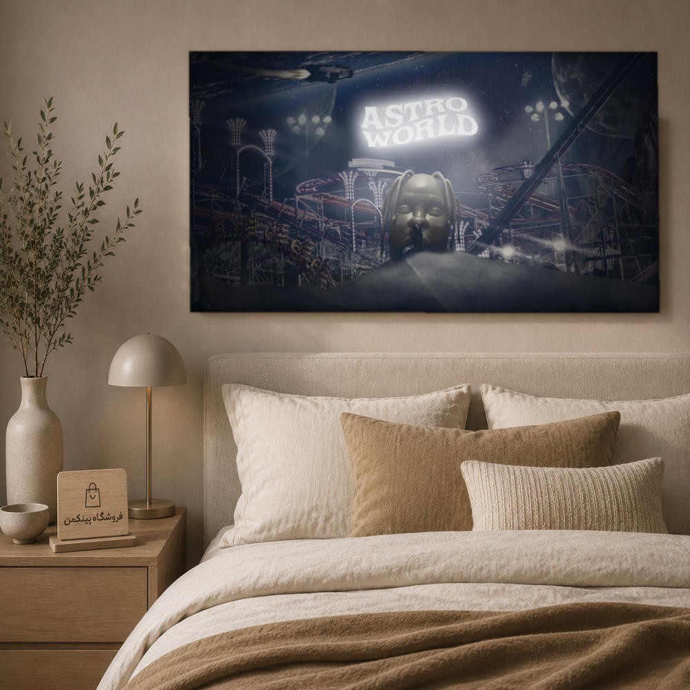 تابلو شاسی پینکمن طرح تراویس اسکات نسخه دوم - HD Travis Scott Desktop کد Jm 44