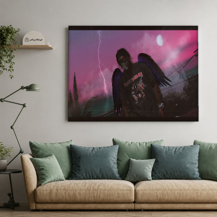 تابلو شاسی پینکمن طرح تراویس اسکات نسخه دوم - HD Travis Scott Desktop کد Jm 26
