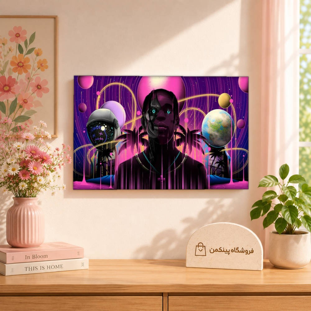 تابلو شاسی پینکمن طرح تراویس اسکات نسخه دوم - HD Travis Scott Desktop کد Jm 25