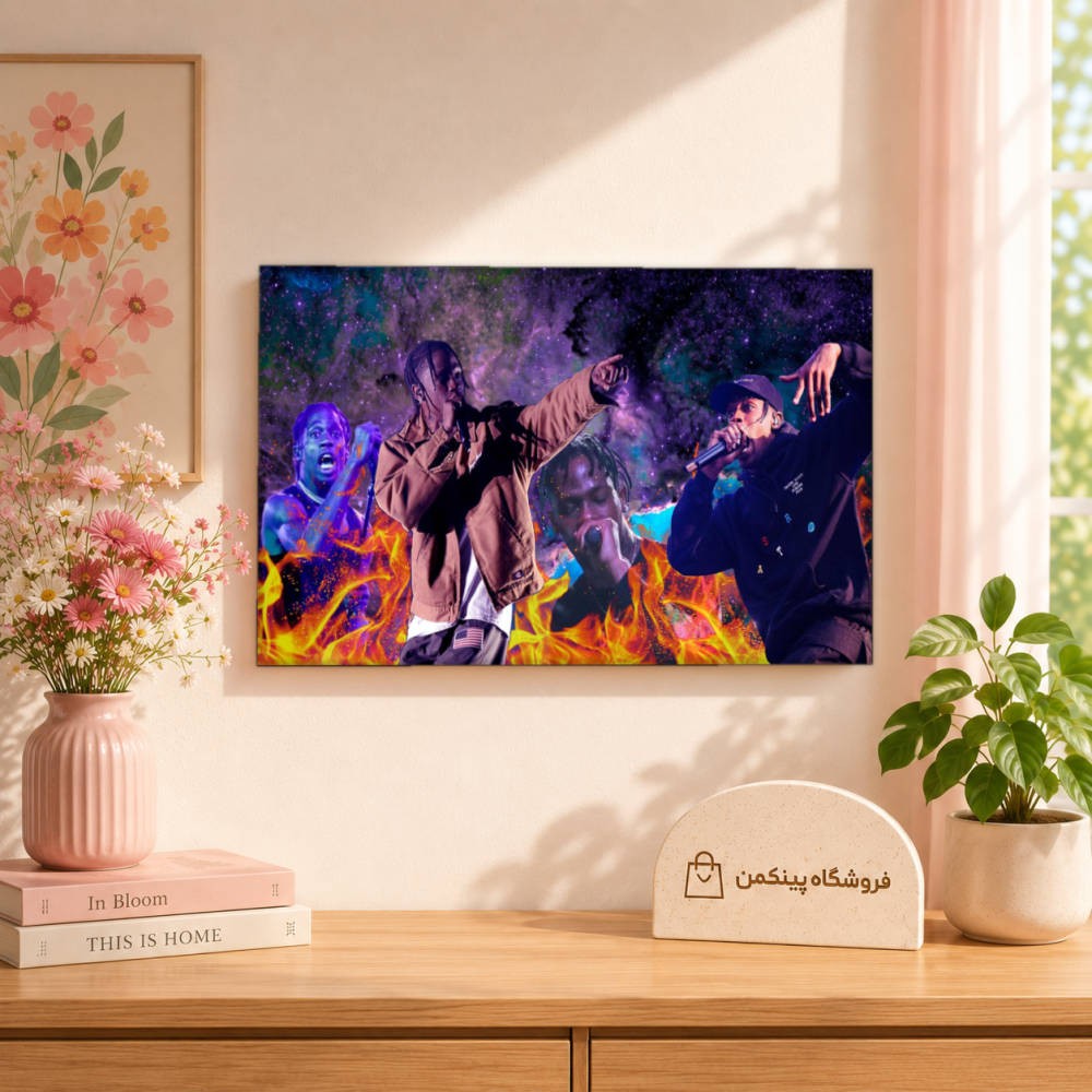 تابلو شاسی پینکمن طرح تراویس اسکات نسخه دوم - HD Travis Scott Desktop کد Jm 17