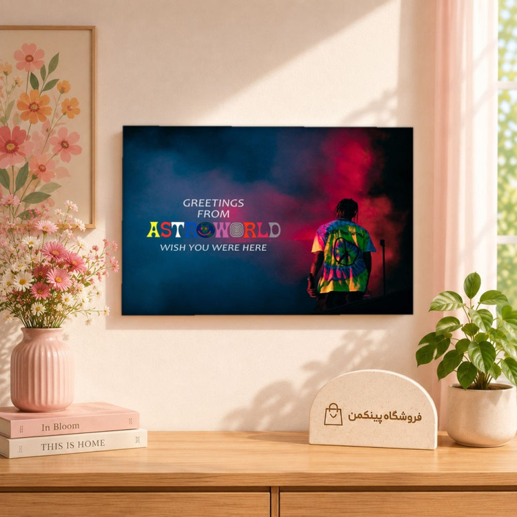تابلو شاسی پینکمن طرح تراویس اسکات نسخه دوم - HD Travis Scott Desktop کد Jm 16