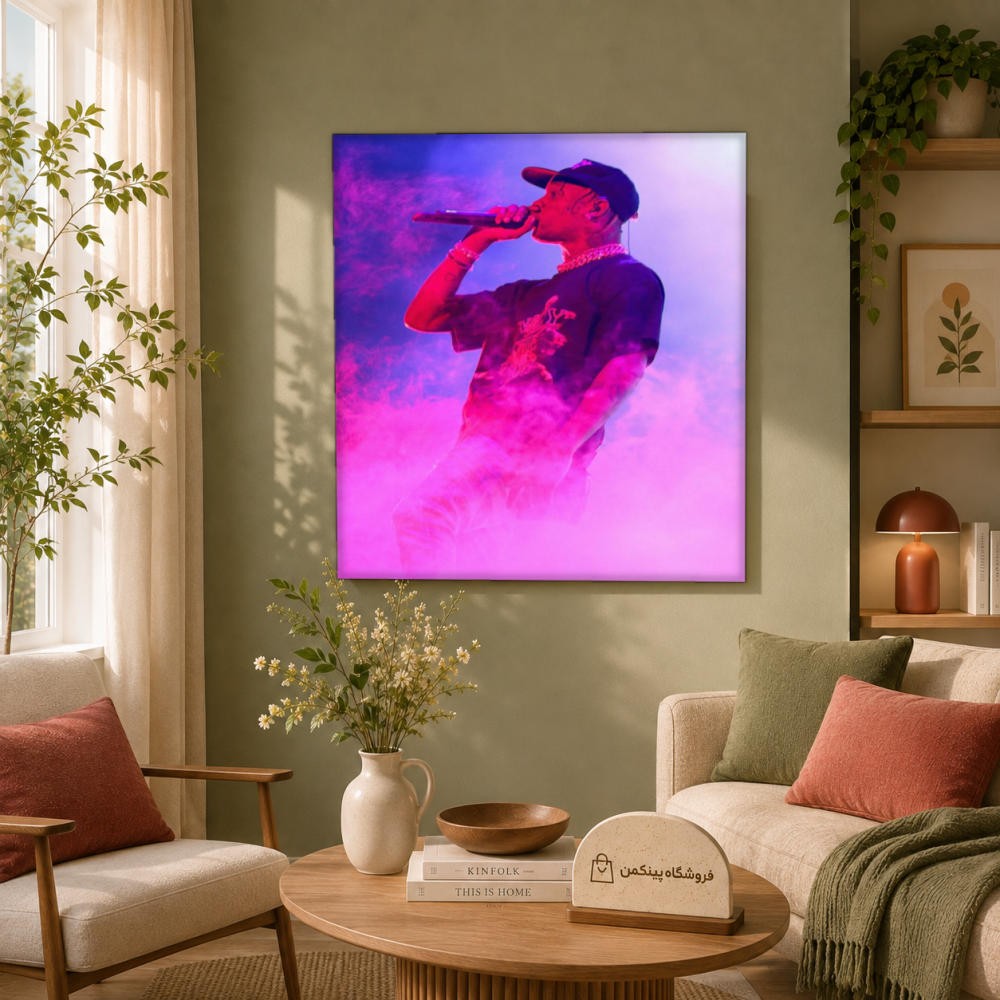 تابلو شاسی پینکمن طرح تراویس اسکات نسخه دوازدهم - Travis Scott Mobile کد Jm 19