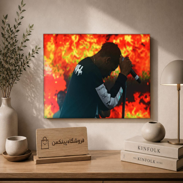 تابلو شاسی پینکمن طرح تراویس اسکات نسخه دهم - Travis Scott Laptop کد Jm 33