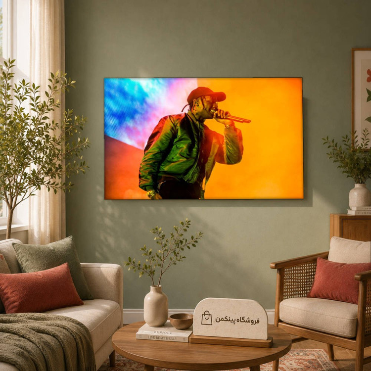 تابلو شاسی پینکمن طرح تراویس اسکات نسخه دهم - Travis Scott Laptop کد Jm 30