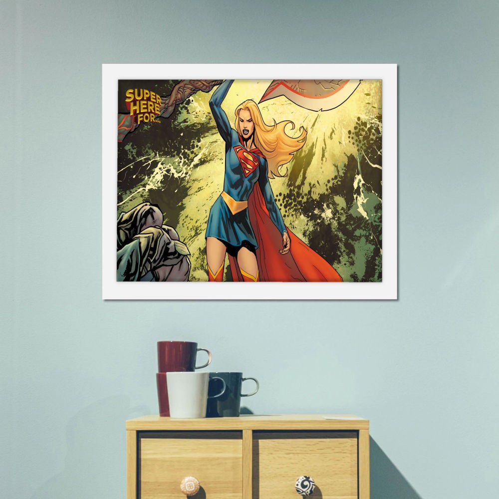 تابلو پینکمن طرح کمیک سوپرگرل Supergirl Comic 21 Jm