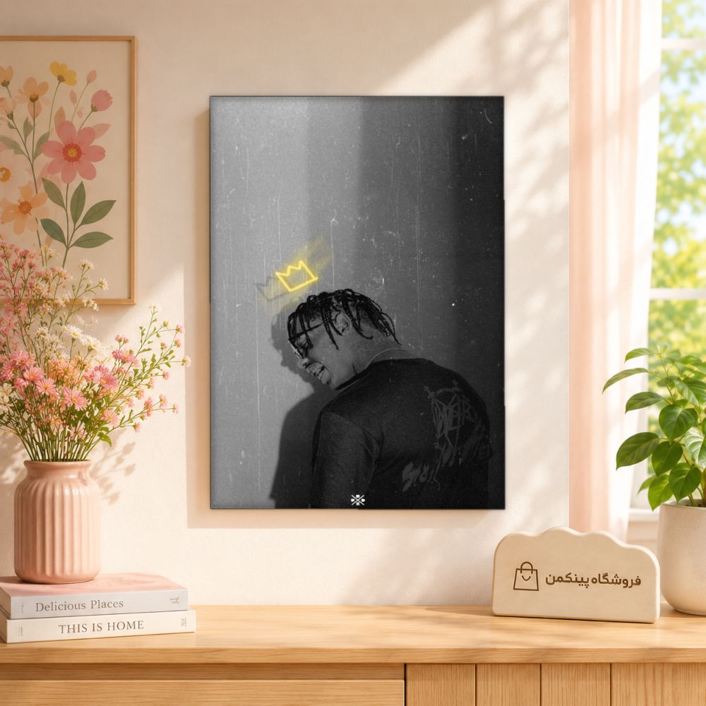 تابلو شاسی پینکمن طرح تراویس اسکات مشکی - Travis Scott Black کد Jm 6