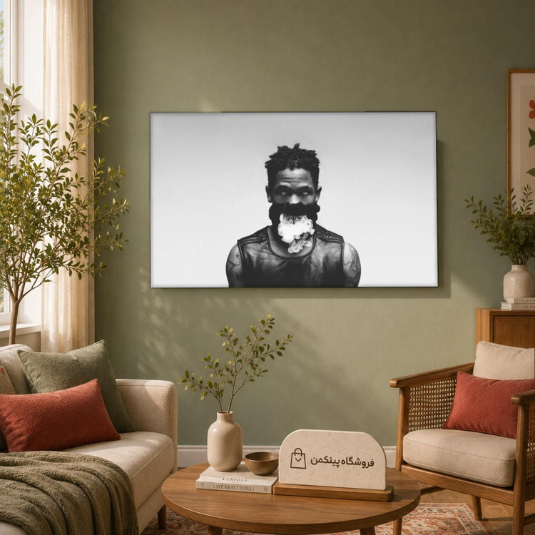 تابلو شاسی پینکمن طرح تراویس اسکات مشکی - Travis Scott Black کد Jm 20