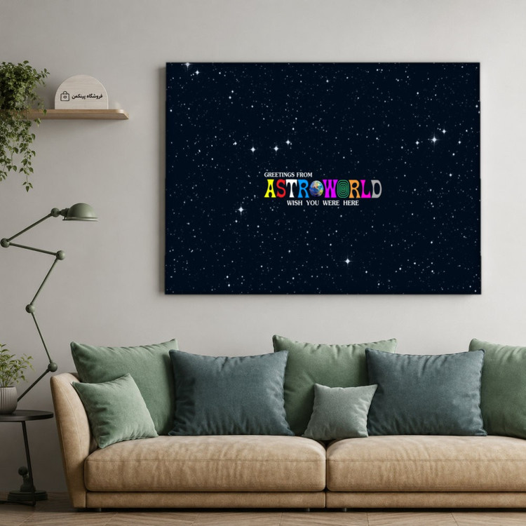 تابلو شاسی پینکمن طرح تراویس اسکات لوگو تراویس اسکات - Travis Scott Logo Desktop کد Jm 20