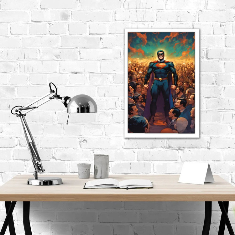 تابلو پینکمن طرح کمیک سوپرمن Superman Comic 25 Jm