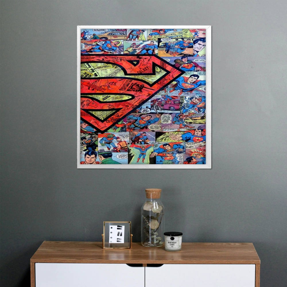 تابلو پینکمن طرح کمیک سوپرمن Superman Comic 12 Jm