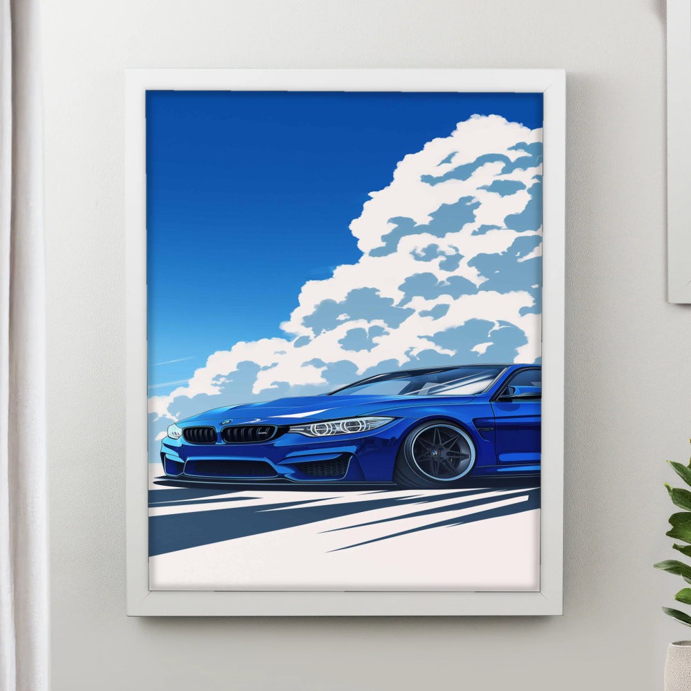 تابلو پینکمن طرح کمیک بیامو BMW Comic 11 Jm