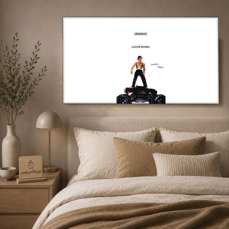 تابلو شاسی پینکمن طرح تراویس اسکات قدیمی رودئو - Travis Scott Old Rodeo Desktop کد Jm 4