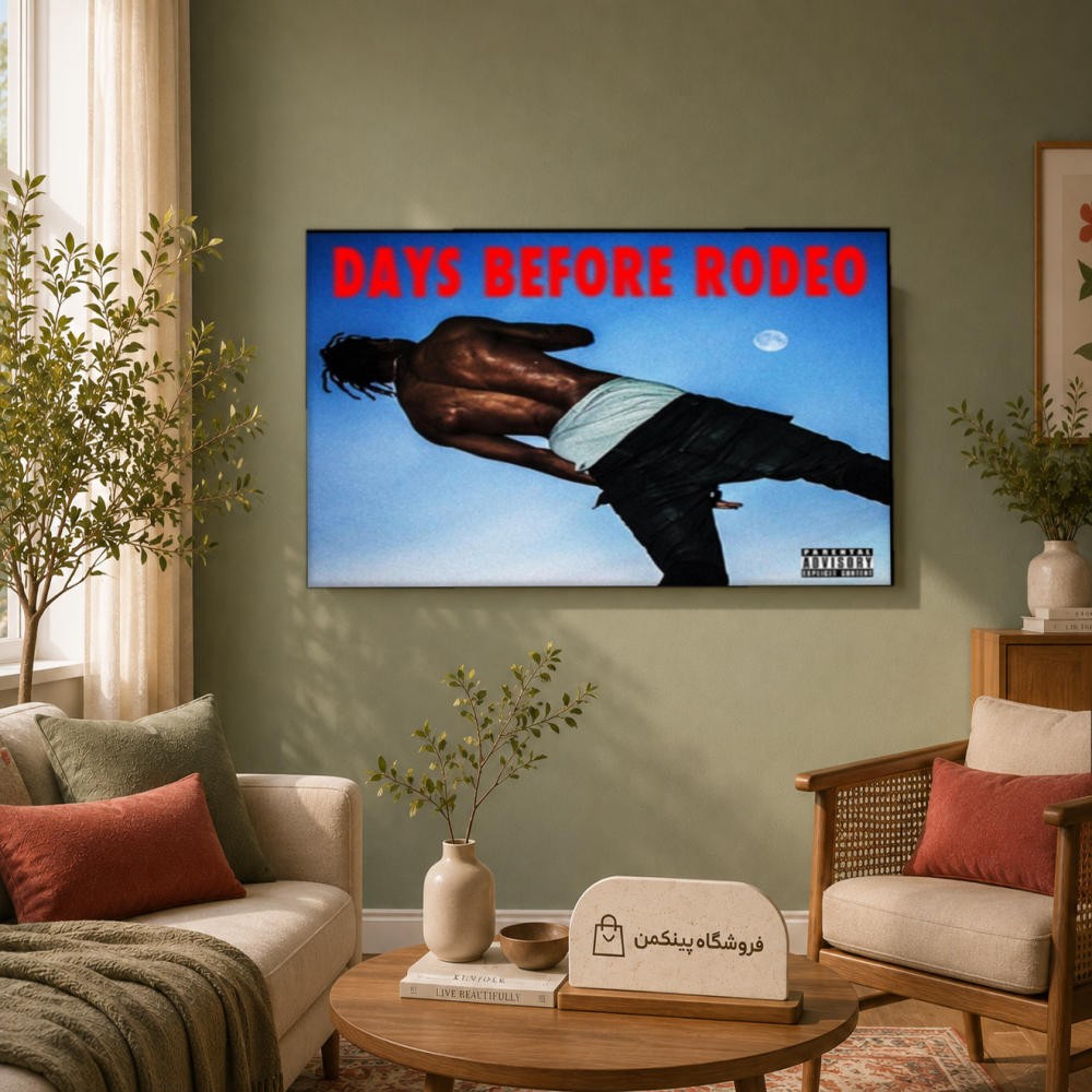 تابلو شاسی پینکمن طرح تراویس اسکات رودئو تراویس اسکات - Travis Scott Rodeo Desktop کد Jm 17