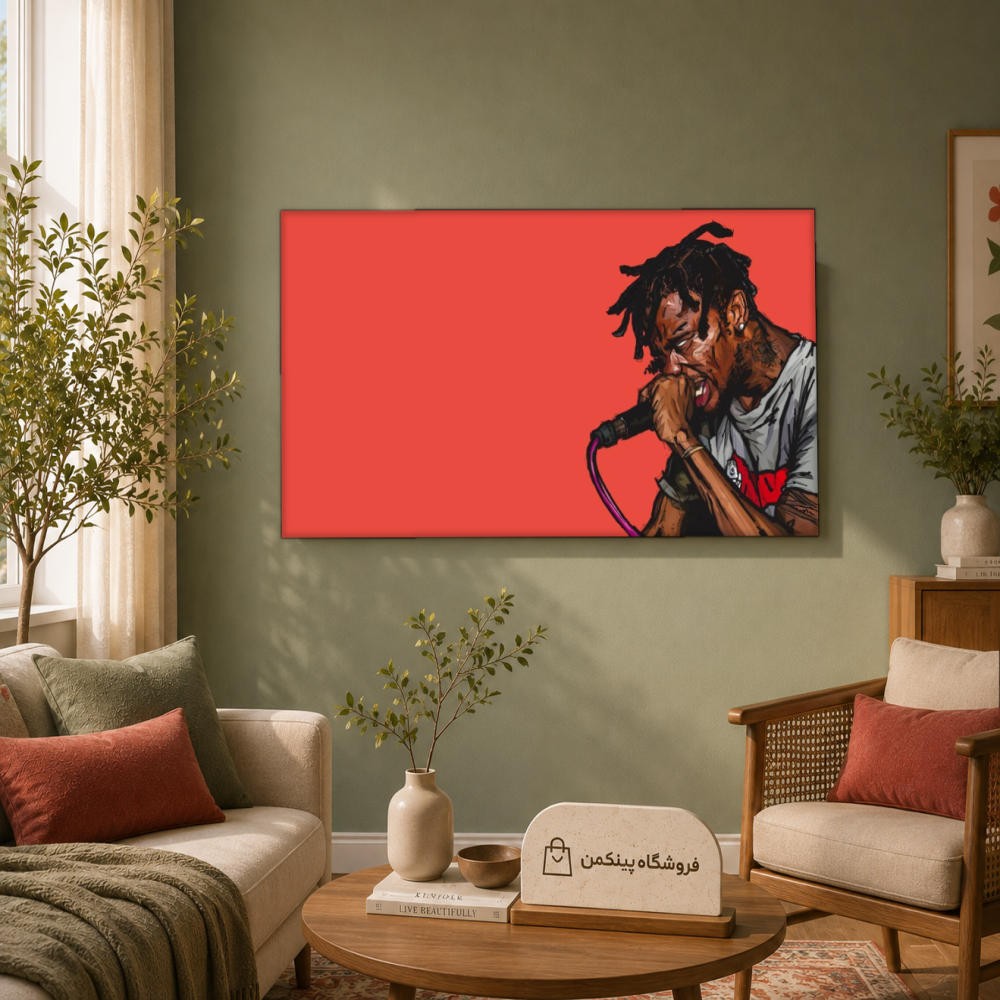 تابلو شاسی پینکمن طرح تراویس اسکات رودئو - Travis Scott Rodeo Computer کد Jm 17