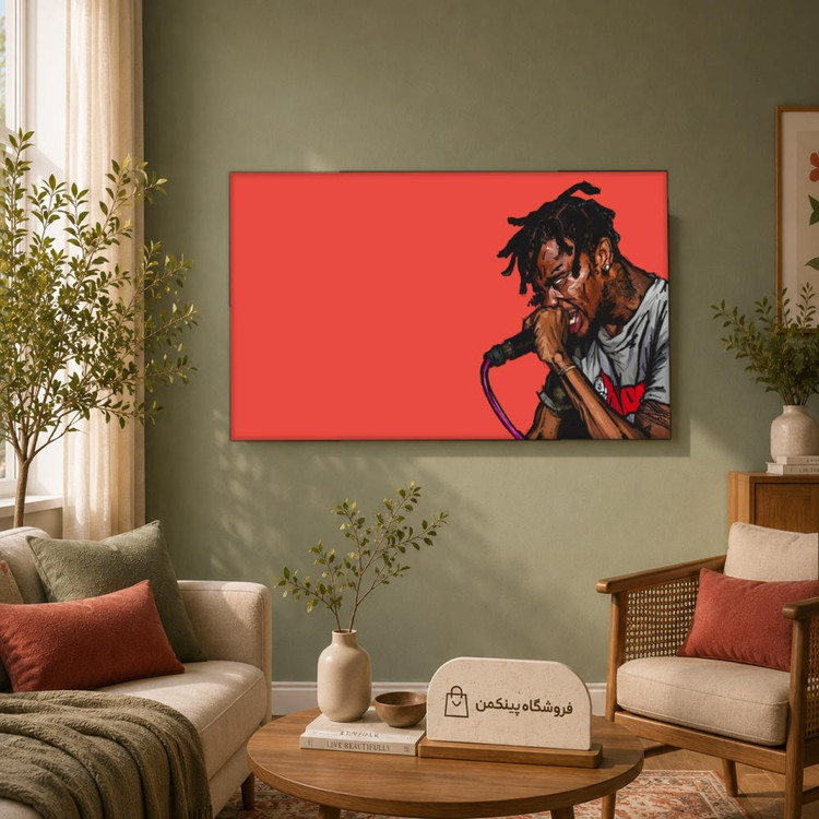 تابلو شاسی پینکمن طرح تراویس اسکات رودئو - Travis Scott Rodeo Computer کد Jm 17